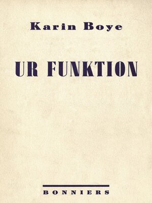 cover image of Ur funktion